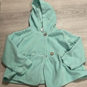 Carter's Mint Green Jacket with Hood and Soft Fuzzy Material